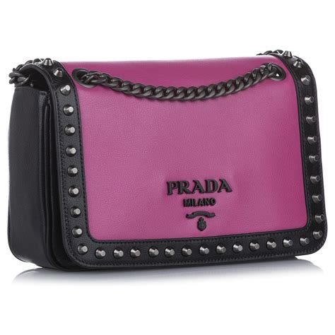 prada calf leather messenger bag|Prada crossbody purse.